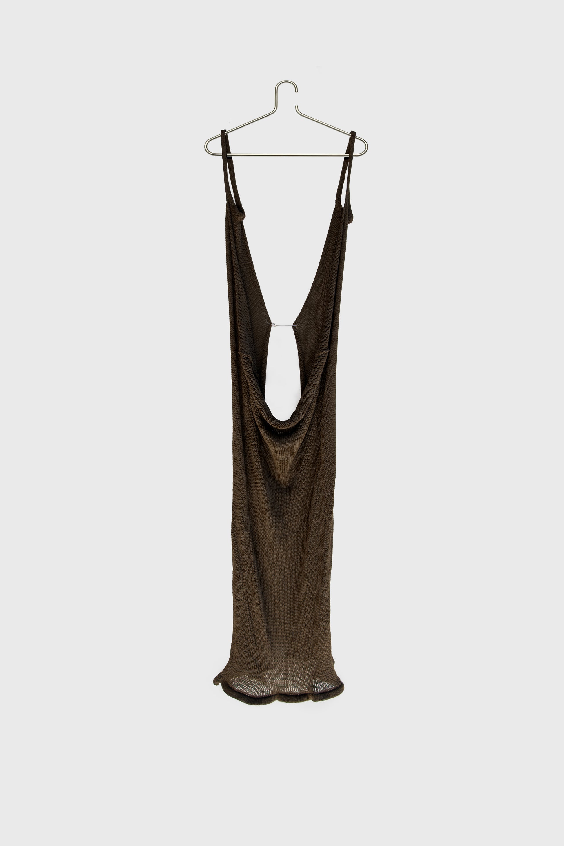 Moss Green Open-Knit Cotton Dress Enero Moss Green Open-Knit Cotton Dress Enero