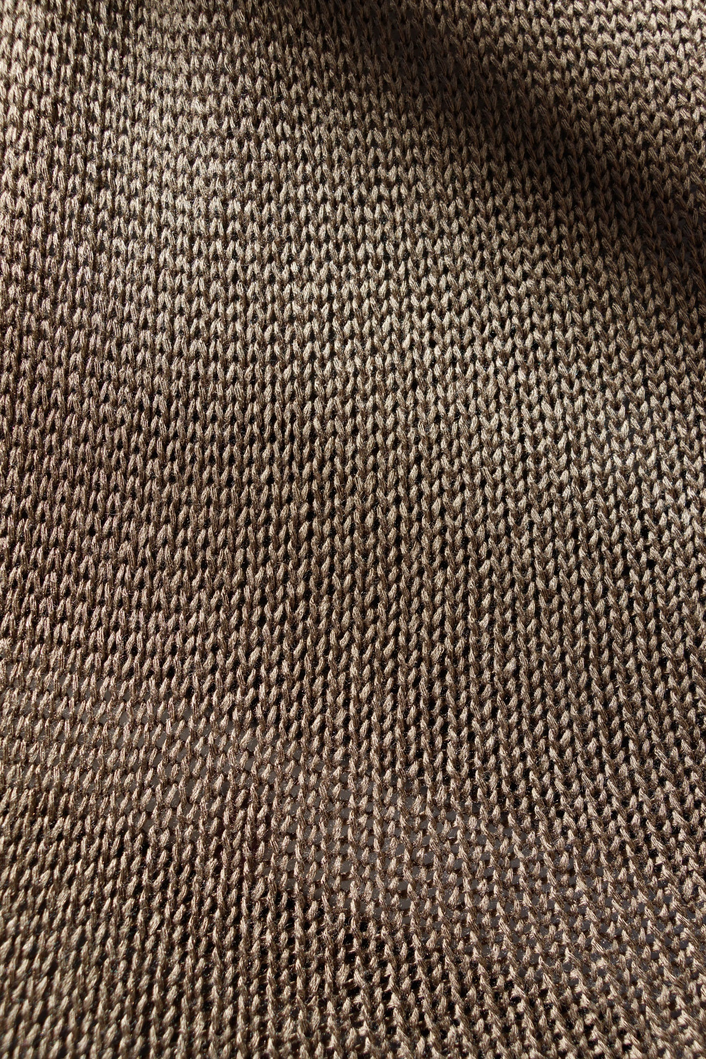 Moss Green Open-Knit Cotton Dress